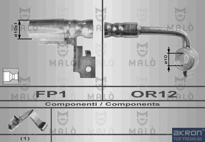 Тормозной шланг AKRON-MALÒ 8578 для FORD ORION