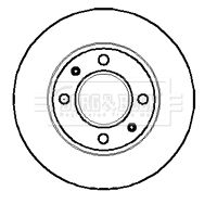 Tarcza hamulcowa BORG & BECK BBD4843