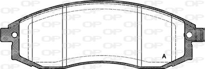 Комплект тормозных колодок, дисковый тормоз OPEN PARTS BPA0598.12 для MITSUBISHI L200