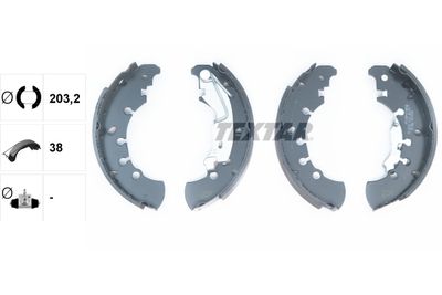 Комплект тормозных колодок TEXTAR 91061100 для LANCIA MUSA