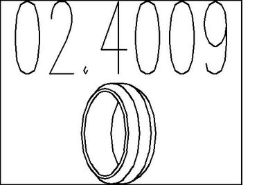 Уплотнительное кольцо, труба выхлопного газа MTS 02.4009 для HONDA FR-V