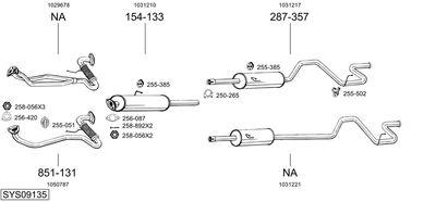 SISTEM DE ESAPAMENT BOSAL SYS09135