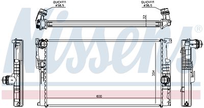 RADIATOR RACIRE MOTOR NISSENS 60816 5