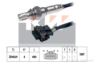 KW 497 343 Лямбда-зонд  для ALFA ROMEO 159 (939_) 1.8 MPI (939AXL1A)