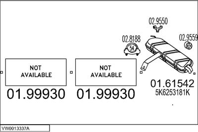 SISTEM DE ESAPAMENT MTS VW0013337A031340