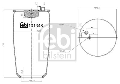 Bälgar, luftfjädring FEBI BILSTEIN 101348