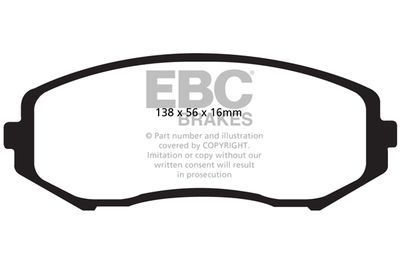 EBC Brakes DP61818 Тормозные колодки и сигнализаторы  для SUZUKI GRAND VITARA (Сузуки Гранд витара)