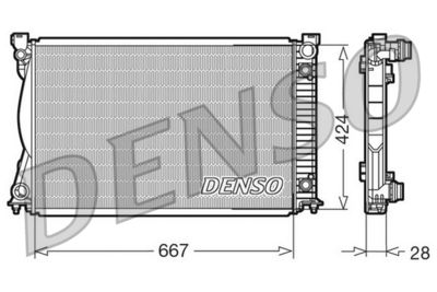Kylare, motorkylning DENSO DRM02039