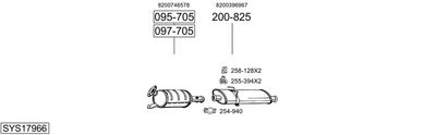 SISTEM DE ESAPAMENT BOSAL SYS17966