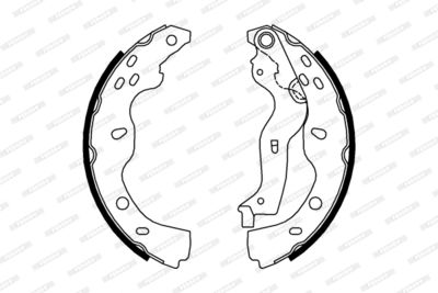 Bromsbackar, sats FERODO FSB691