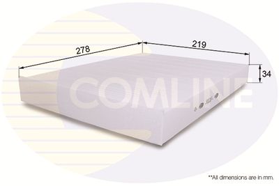 Filter, interior air COMLINE EKF163