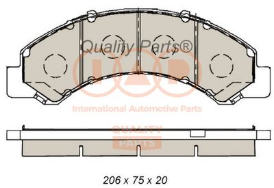 Комплект тормозных колодок, дисковый тормоз IAP QUALITY PARTS 704-09090 для VW AMAROK