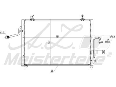 кондензатор, климатизация A.Z. Meisterteile AZMT-45-030-1198