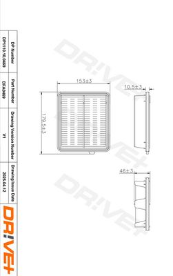 LUFTFILTER DR!VE+ DP1110100469 1