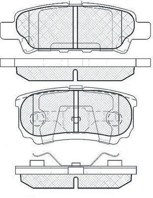 FIT FP1037 Тормозные колодки для MITSUBISHI LANCER VII универсал (CS_W, CT_W)