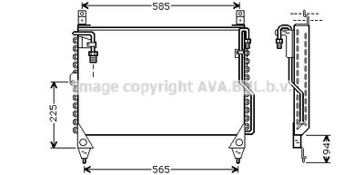 Конденсатор, кондиционер AVA QUALITY COOLING MS5242 для MERCEDES-BENZ S-CLASS