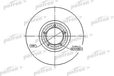 Тормозной диск PATRON PBD2785 для FORD TRANSIT