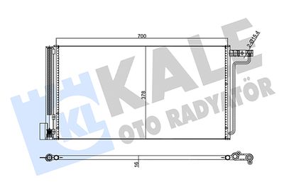 KALE OTO RADYATÖR 357755 Радиатор кондиционера  для FORD  (Форд Фокус)