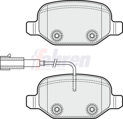 Fahren Brake Pad Set, disc brake FBP3515