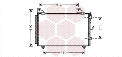 VAN WEZEL 11005056 Радиатор кондиционера  для DAIHATSU TERIOS (Дайхатсу Териос)