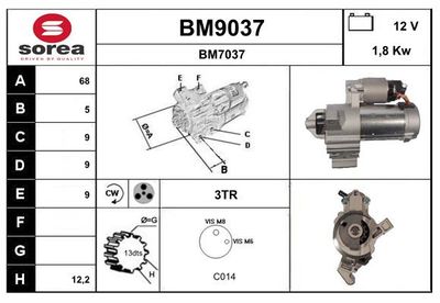 STARTER SNRA BM9037