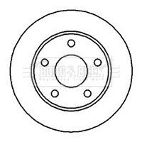 Тормозной диск BORG & BECK BBD4026 для FORD P100