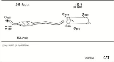 Układ wydechowy WALKER CI65033