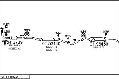 SISTEM DE ESAPAMENT MTS SKOD80369A005679
