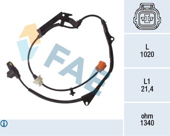 78115 FAE Датчик, частота вращения колеса