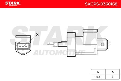 импулсен датчик, колянов вал STARK SKCPS-0360168