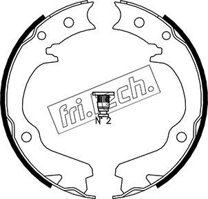 Zestaw szczęk hamulcowych, hamulec postojowy FRI.TECH. 1110.336