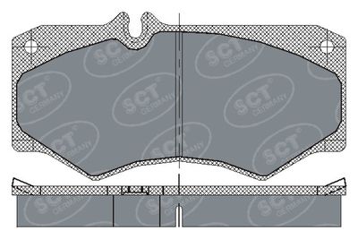 Комплект тормозных колодок, дисковый тормоз SCT - MANNOL SP 104 PR для MERCEDES-BENZ T1/TN