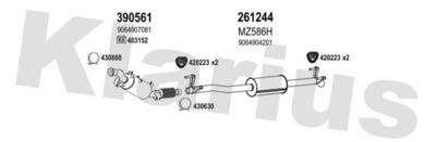 Układ wydechowy KLARIUS 600919E
