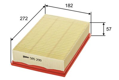 въздушен филтър VALEO 585299