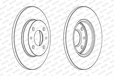 BREMSSCHEIBE FERODO DDF140C 1
