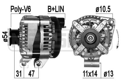 ERA 209430 Генератор  для LAND ROVER RANGE ROVER III (L322) 4.4 D 4x4