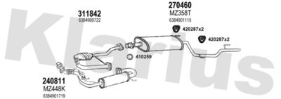 Układ wydechowy KLARIUS 600423E