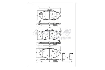 ASHUKI by Palidium I042-60 Тормозные колодки и сигнализаторы  для KIA RIO II (JB) 1.5 CRDi