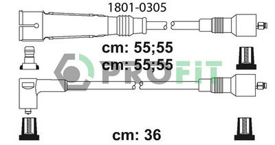 Комплект проводов зажигания PROFIT 1801-0305 для VW BORA