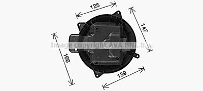 Вентилятор салона AVA QUALITY COOLING MS8765 для MERCEDES-BENZ R-CLASS