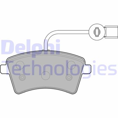 Комплект тормозных колодок, дисковый тормоз DELPHI LP2504 для NISSAN NV250