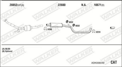 Изпускателна система WALKER ADK006040