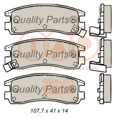Комплект тормозных колодок, дисковый тормоз IAP QUALITY PARTS 704-05013 для CHEVROLET TRANS
