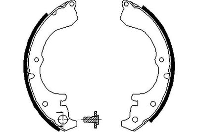Комплект тормозных колодок KAVO PARTS KBS-9928 для TOYOTA RAUM