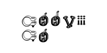 SET MONTARE SISTEM DE ESAPAMENT