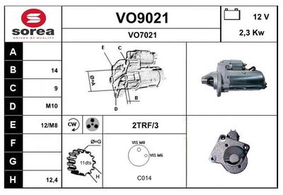 STARTER SNRA VO9021