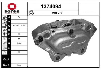 BREMSSATTEL SNRA 1374094
