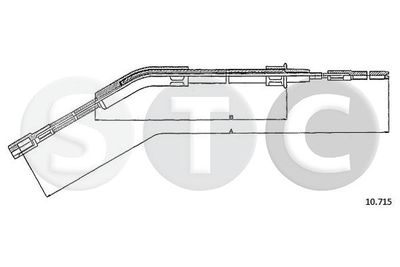 Тросик, cтояночный тормоз STC T483694 для VW KAEFER