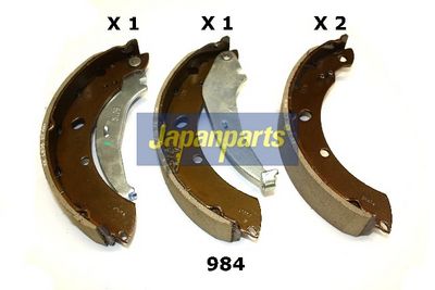 JAPANPARTS Stabdžių trinkelių komplektas