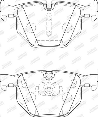 BREMSBELAGSATZ SCHEIBENBREMSE JURID 573744J 1